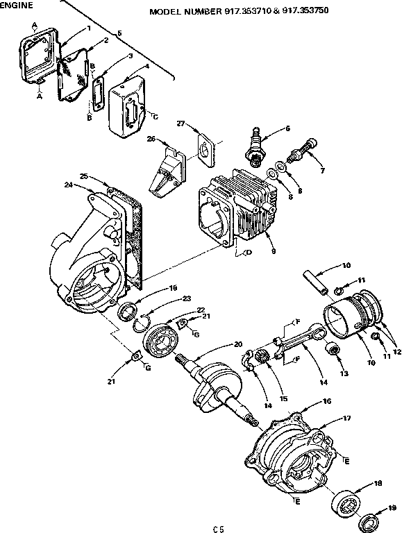 Craftsman 917353710 engine diagram