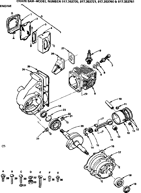 Craftsman 917353721 engine diagram