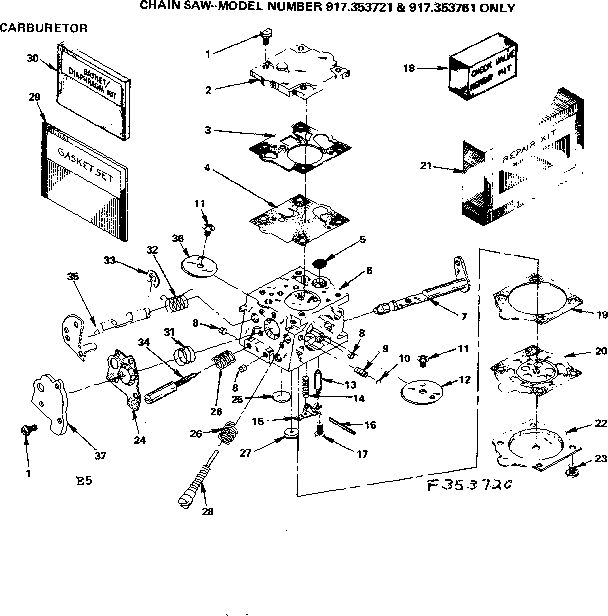 Craftsman 917353721 carburetor diagram