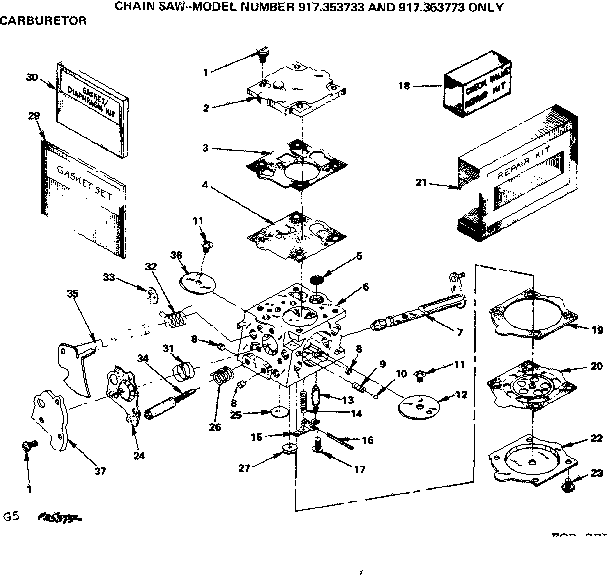 Craftsman 917353732 carburetor diagram