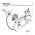 Craftsman 917353735 recoil starter diagram