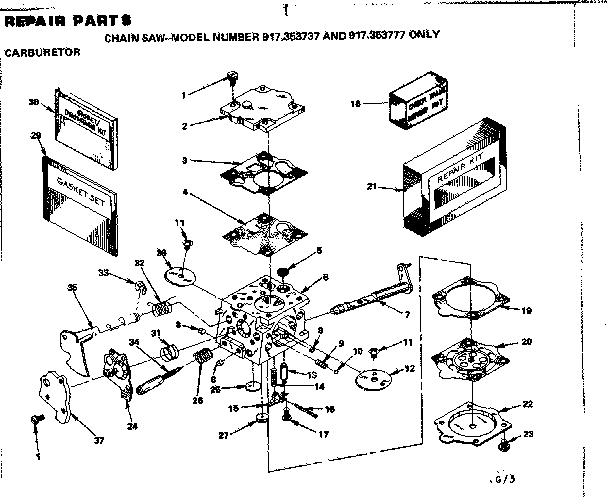 Craftsman 917353736 carburetor diagram