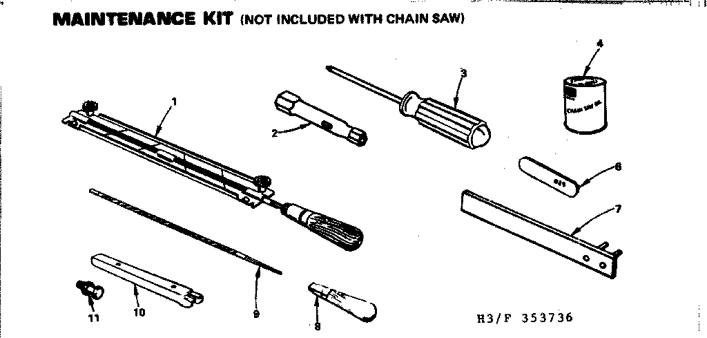 Craftsman 917353736 maintenance kit diagram