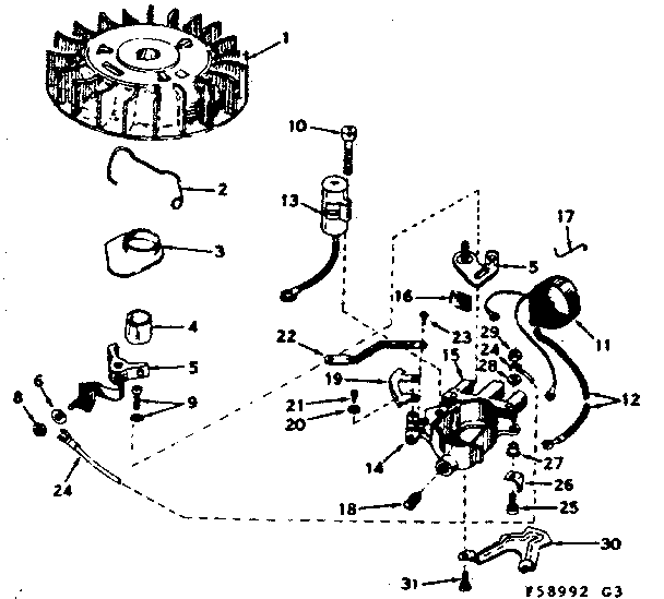 Craftsman 21758992 magneto diagram