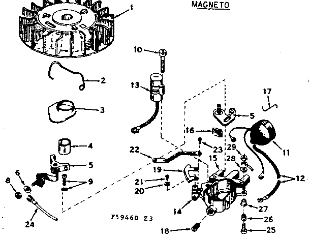 Craftsman 21759460 magneto diagram