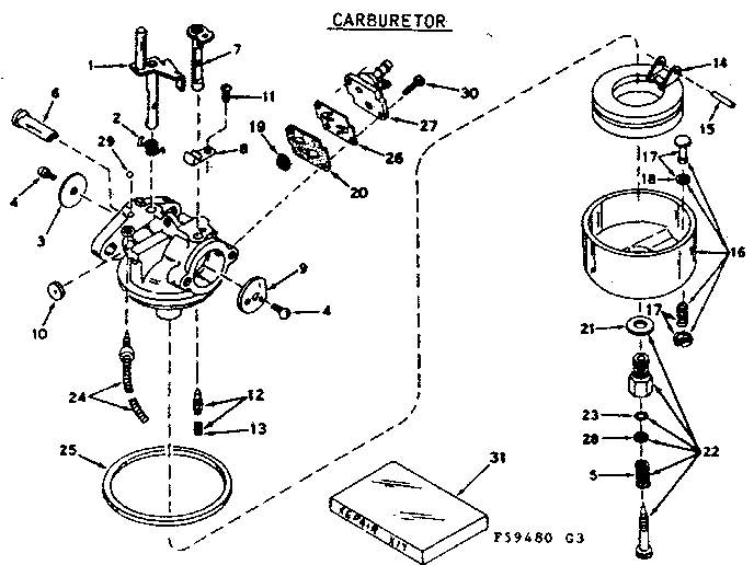 Craftsman 21759480 carburetor diagram