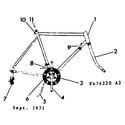 Sears 502474220 frame assembly diagram