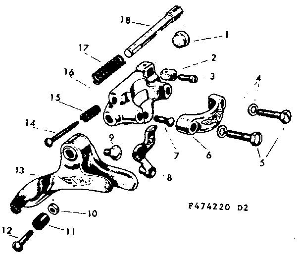 Sears 502474240 front derailleur diagram