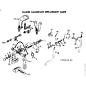 Sears 502474220 caliper handbrake replacement parts diagram