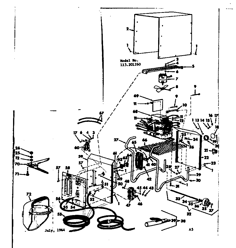 Craftsman 113201260 unit diagram
