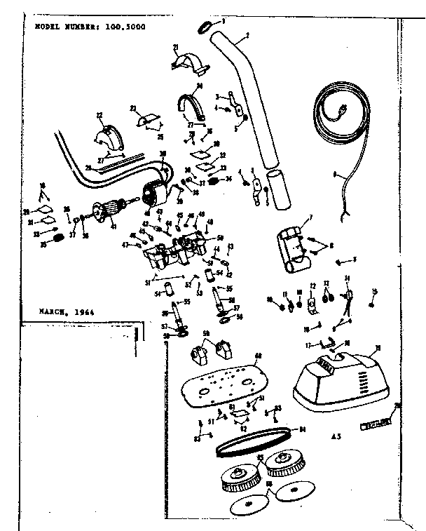 Kenmore 1005000 unit parts diagram