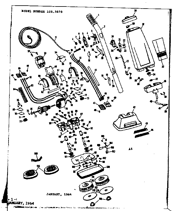 Kenmore 1005070 unit parts diagram