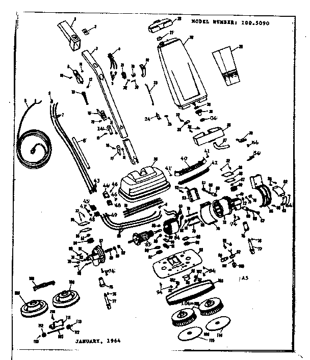 Kenmore 1005090 unit parts diagram