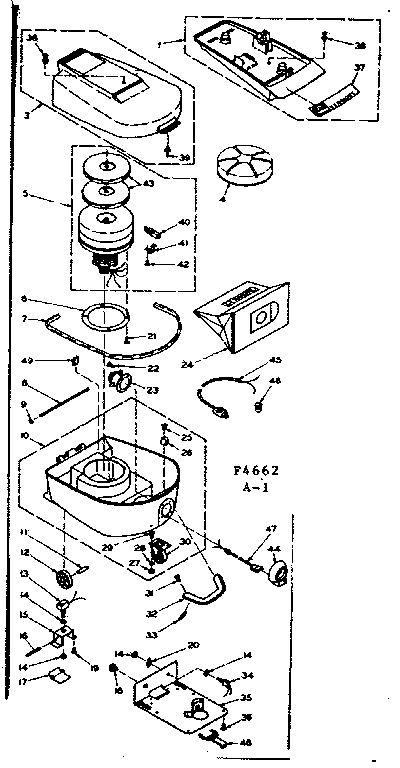 Kenmore 1164662 unit parts diagram