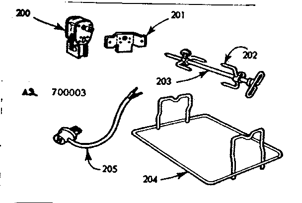 Kenmore 1037926324 optional rotisserie diagram