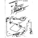 Kenmore 1033023210 burner section and controls diagram