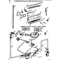 Kenmore 1033035000 control panel and burner section diagram
