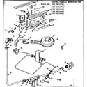 Kenmore 1033053000 control panel & burner section diagram