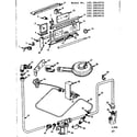 Kenmore 1033053410 control panel and burner section diagram