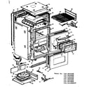 Kenmore 1033055500 body section diagram