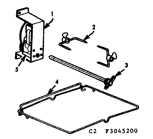 Kenmore 1033055500 rotisserie diagram