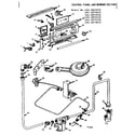 Kenmore 1033073810 control panel and burner section diagram