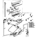 Kenmore 1033065200 burner section and controls diagram
