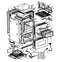 Kenmore 1033065200 body section diagram