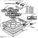 Kenmore 1033133620 main top section diagram
