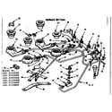 Kenmore 1033153600 burner section diagram