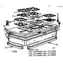 Kenmore 1033173600 counter top section diagram