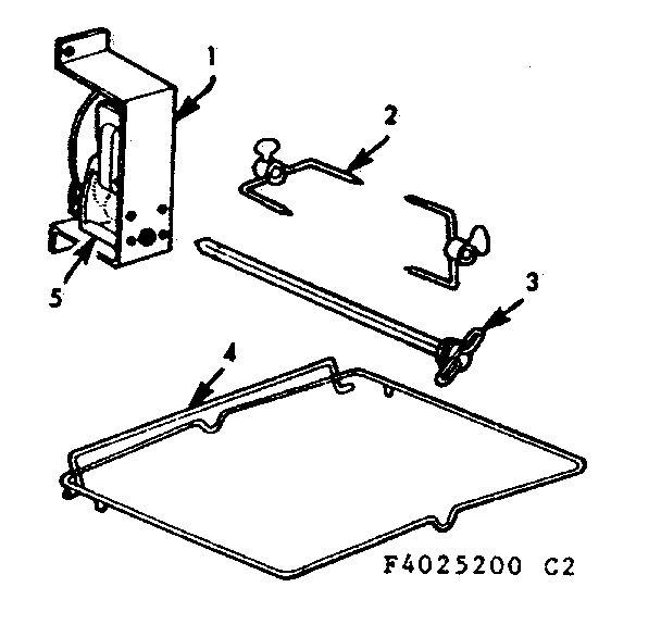 Kenmore 1034035500 rotisserie diagram