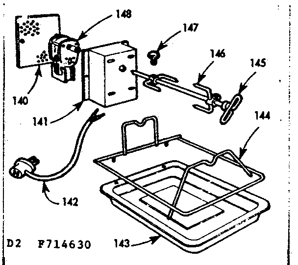 Kenmore 103714630 optional equipment diagram