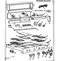 Kenmore 103716631 backguard and maintop diagram