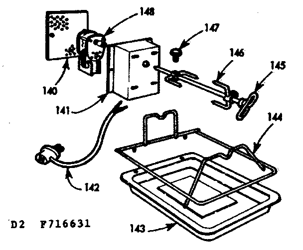 Kenmore 103716631 optional equipment diagram