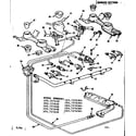 Kenmore 103727634 burner section diagram