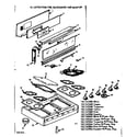 Kenmore 1037425800 backguard and maintop diagram
