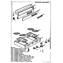 Kenmore 1037505900 backguard and maintop diagram