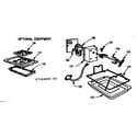 Kenmore 1037544600 optional fifth burner & rotisserie diagram