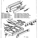 Kenmore 1037545604 backguard and maintop diagram
