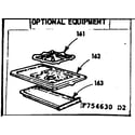 Kenmore 103754630 optional fifth burner diagram