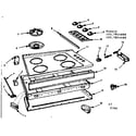 Kenmore 1037824000 maintop and body section diagram