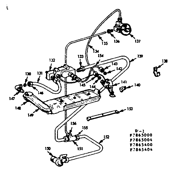 Kenmore 1037865400 upper oven burner diagram
