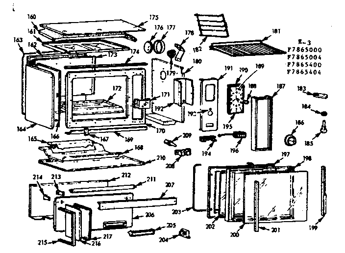 Kenmore 1037865400 eye level oven diagram