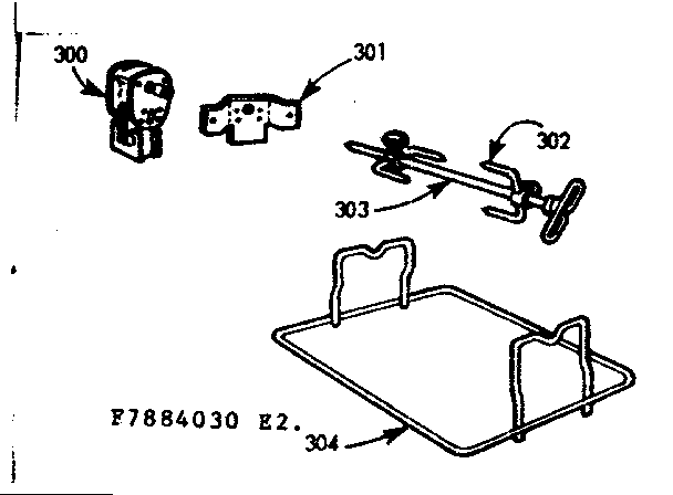 Kenmore 1037884534 rotisserie kit diagram