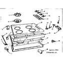 Kenmore 1037926350 maintop and body section diagram