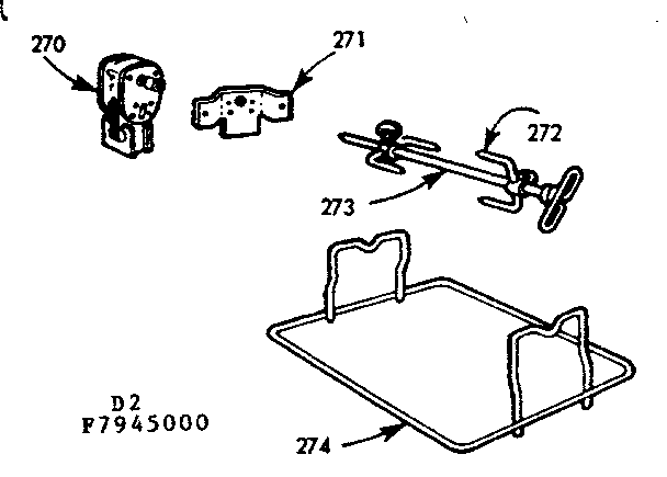 Kenmore 1037945000 opt. rotisserie diagram