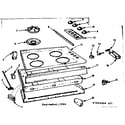 Kenmore 1037964404 maintop and body section diagram