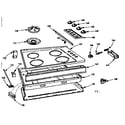 Kenmore 1037965404 main top section diagram