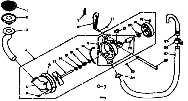 Kenmore 1106402800 pump assembly and pump parts diagram